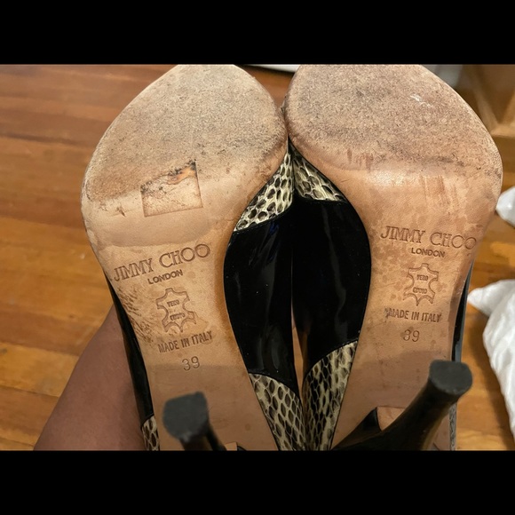 Snake Skin Jimmy Choo Pumps - 39 - Picture 10 of 10